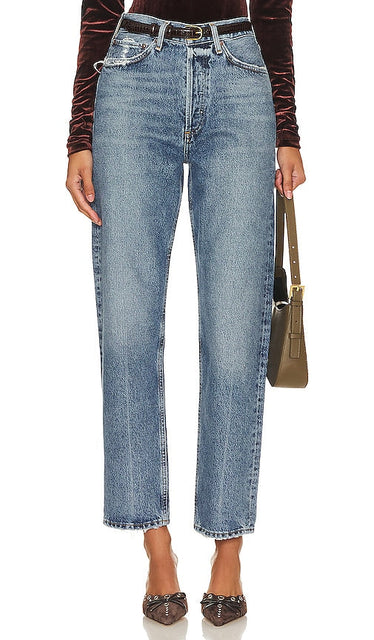 AGOLDE 90s Mid Rise Loose Fit in Blue - AGOLDE Coupe ample taille mi-haute années 90 en bleu - AGOLDE 90 年代中腰宽松款蓝色 - AGOLDE 90s Mid Rise Loose Fit in Blau - AGOLDE 90s 미드라이즈 루즈핏 블루 색상 - AGOLDE anni '90 vita media vestibilità ampia in blu