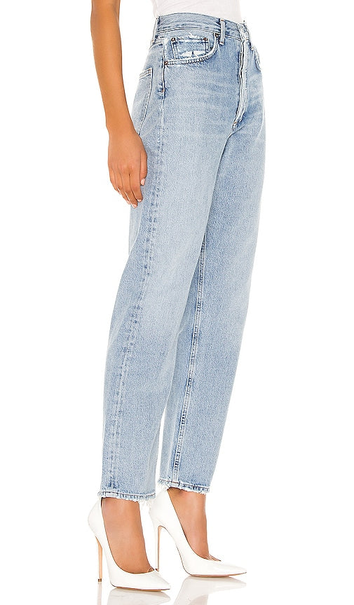 AGOLDE 90's Mid Rise Loose Fit in Denim-Light