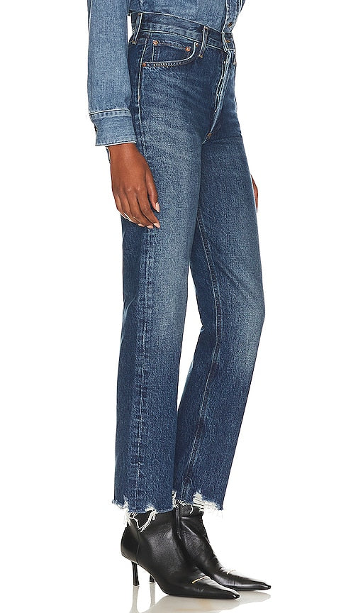 AGOLDE 90s Pinch Waist High Rise Straight in Blue