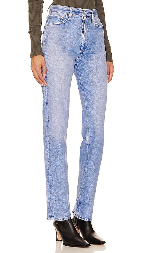 AGOLDE 90's Pinch Waist Straight in Blue