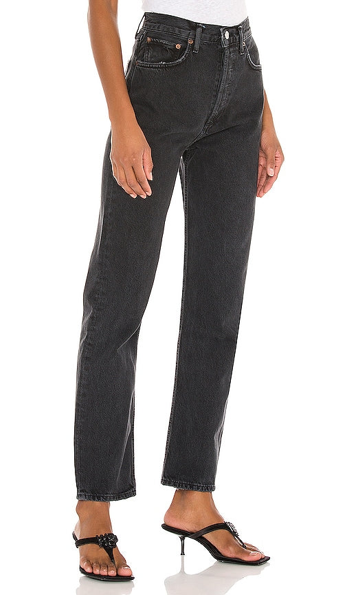 AGOLDE 90's Pinch Waist in Charcoal