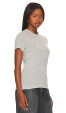 AGOLDE Annise Slim Tee in Light Grey