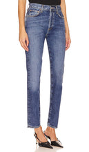 AGOLDE Austin Mid Rise Tapered Slim in Blue