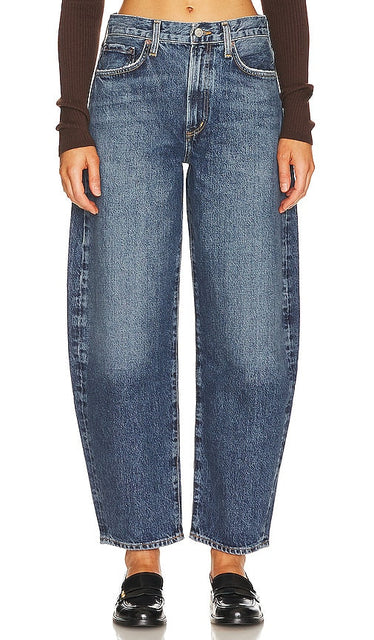 AGOLDE Balloon Wide Leg in Blue - AGOLDE Ballon jambe large en bleu - AGOLDE 蓝色气球阔腿 - AGOLDE Balloon Wide Leg in Blau - AGOLDE 벌룬 와이드 레그 블루 색상 - AGOLDE Gamba larga a palloncino in blu