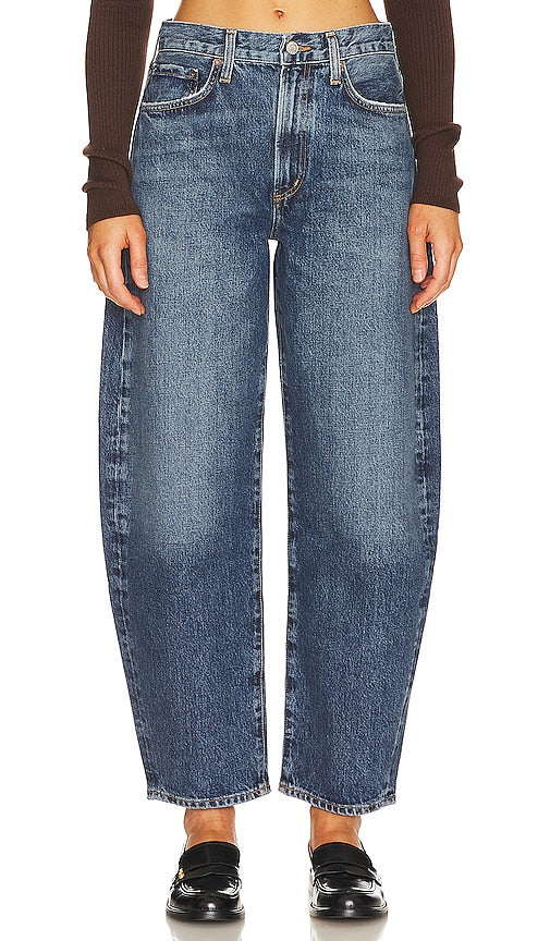 AGOLDE Balloon Wide Leg in Blue - AGOLDE Ballon jambe large en bleu - AGOLDE 蓝色气球阔腿 - AGOLDE Balloon Wide Leg in Blau - AGOLDE 벌룬 와이드 레그 블루 색상 - AGOLDE Gamba larga a palloncino in blu