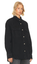 AGOLDE Camryn Upsized Denim Shirt in Black