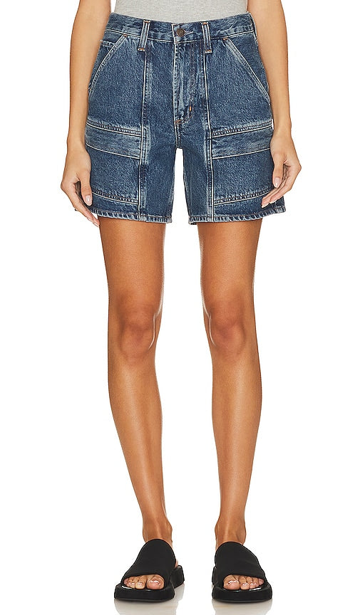 AGOLDE Cooper Cargo Short in Denim-Dark - AGOLDE Cooper Cargo Short en Denim-Foncé - AGOLDE Cooper 深色牛仔工装短裤 - AGOLDE Cooper Cargo Short in Denim-Dunkel - AGOLDE 쿠퍼 카고 쇼츠 in Denim-Dark - AGOLDE Cooper Cargo Short in denim-scuro