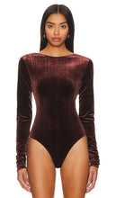 AGOLDE Corrin Scoop Back Bodysuit in Brown