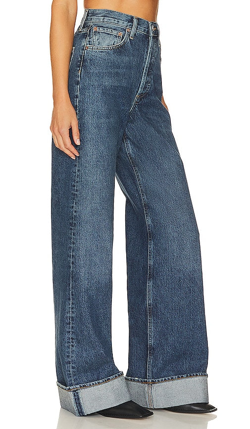 AGOLDE Dame High Rise Wide Leg in Blue