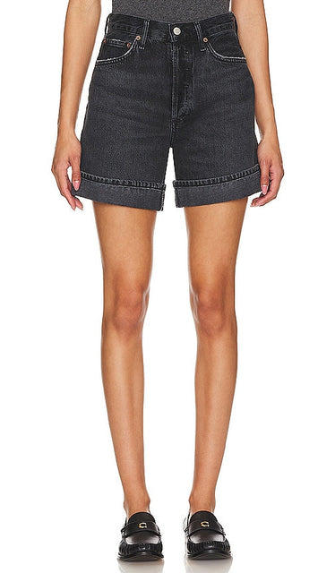 AGOLDE Dame Short in Black - Short AGOLDE pour femme en noir - AGOLDE Dame 黑色短裤 - AGOLDE Dame Short in Schwarz - AGOLDE 데임 쇼트블랙 색상 - AGOLDE Pantaloncini da donna in nero