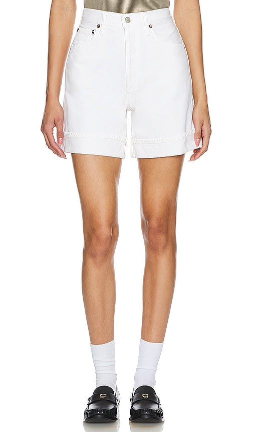 AGOLDE Dame Short in White - Short AGOLDE pour femme en blanc - AGOLDE Dame 白色短裤 - AGOLDE Dame Short in Weiß - AGOLDE 담 쇼츠 화이트 색상 - AGOLDE Dama Short in Bianco