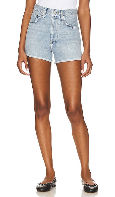 AGOLDE Dee Short in Blue - AGOLDE Short Dee en Bleu - AGOLDE Dee 蓝色短裤 - AGOLDE Dee Short in Blau - AGOLDE 디 쇼츠 블루 색상 - AGOLDE Dee Short in blu