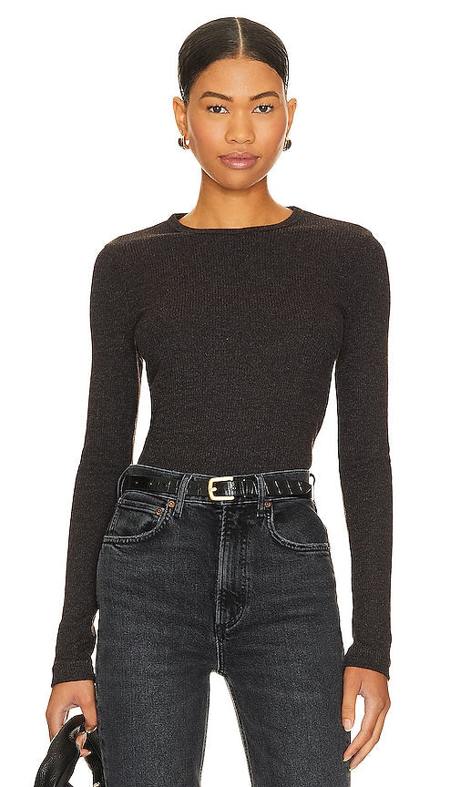 AGOLDE Delphi Slim Tee in Black - AGOLDE Delphi T-shirt ajusté en noir - AGOLDE Delphi 黑色修身 T 恤 - AGOLDE Delphi Slim T-Shirt in Schwarz - AGOLDE 델파이 슬림 티셔츠블랙 색상 - Maglietta AGOLDE Delphi Slim in nero