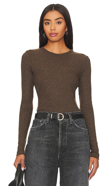 AGOLDE Delphi Slim Tee in Brown - AGOLDE Delphi T-shirt slim en marron - AGOLDE Delphi 棕色修身 T 恤 - AGOLDE Delphi Slim T-Shirt in Braun - AGOLDE 델파이 슬림 티셔츠브라운 색상 - Maglietta AGOLDE Delphi Slim in marrone