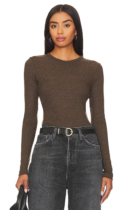 AGOLDE Delphi Slim Tee in Brown - AGOLDE Delphi T-shirt slim en marron - AGOLDE Delphi 棕色修身 T 恤 - AGOLDE Delphi Slim T-Shirt in Braun - AGOLDE 델파이 슬림 티셔츠브라운 색상 - Maglietta AGOLDE Delphi Slim in marrone