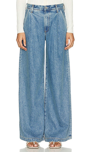 AGOLDE Ellis Trouser Wide Leg in Blue - AGOLDE Ellis Pantalon jambe large en bleu - AGOLDE Ellis 蓝色阔腿裤 - AGOLDE Ellis Hose mit weitem Bein in Blau - AGOLDE 엘리스 트라우저 와이드 레그 블루 색상 - Pantaloni AGOLDE Ellis a gamba larga in blu