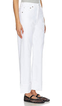 AGOLDE Fran Low Slung Easy Straight in White