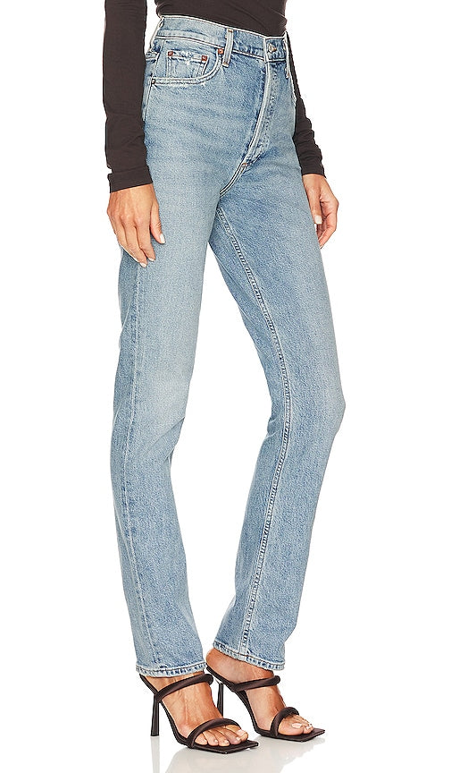 AGOLDE Freya High Rise Slim in Blue