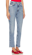 AGOLDE High Rise Stovepipe in Blue