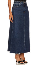 AGOLDE Hilla Long Line Skirt in Blue