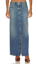 AGOLDE Leif Low Slung Skirt in Blue - AGOLDE - Jupe basse Leif en bleu - AGOLDE Leif 蓝色低吊带半身裙 - AGOLDE Leif Tiefer Rock in Blau - AGOLDE 레이프 로우 슬렁 스커트블루 색상 - Gonna lunga AGOLDE Leif in blu