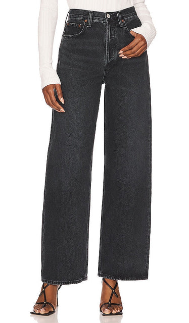 AGOLDE Low Rise Baggy in Black - AGOLDE Baggy taille basse en noir - AGOLDE 黑色低腰宽松背心 - AGOLDE Low Rise Baggy in Schwarz - AGOLDE 로우라이즈 배기 블랙 색상 - AGOLDE Baggy a vita bassa in nero