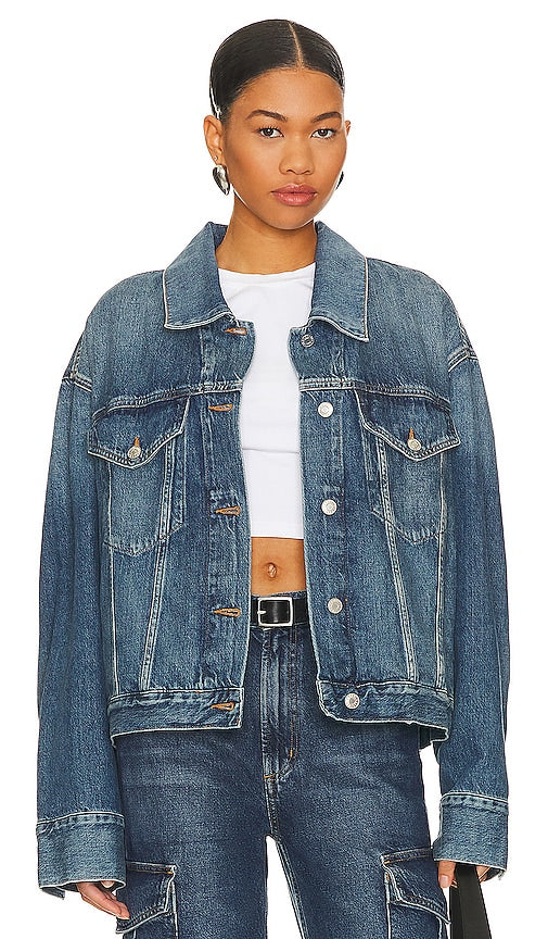 AGOLDE Martika Jacket in Blue - AGOLDE Martika Veste en Bleu - AGOLDE Martika 蓝色夹克 - AGOLDE Martika Jacke in Blau - AGOLDE 마르티카 재킷 블루 색상 - Giacca AGOLDE Martika in blu