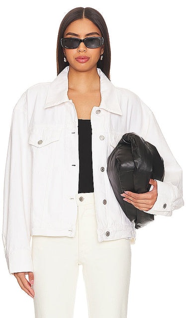 AGOLDE Martika Jacket in White - AGOLDE Martika Veste en Blanc - AGOLDE Martika 白色夹克 - AGOLDE Martika Jacke in Weiß - AGOLDE 마르티카 재킷 화이트 색상 - Giacca AGOLDE Martika in bianco