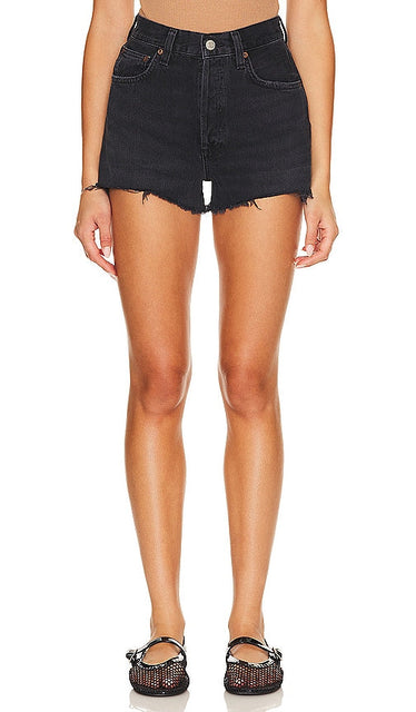 AGOLDE Mila Short in Black - AGOLDE Short Mila en Noir - AGOLDE Mila 黑色短裤 - AGOLDE Mila Short in Schwarz - AGOLDE 밀라 쇼츠블랙 색상 - AGOLDE Mila Short in nero