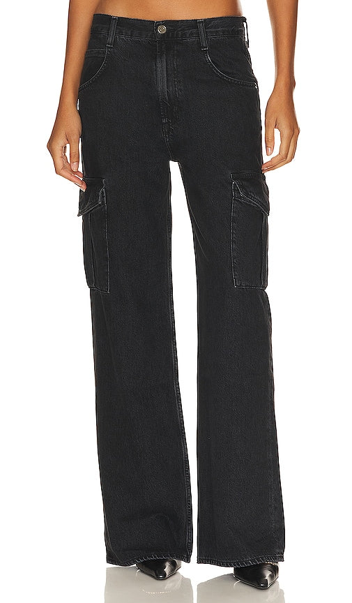 AGOLDE Minka Cargo in Black - AGOLDE Minka Cargo en Noir - AGOLDE Minka 黑色工装裤 - AGOLDE Minka Cargo in Schwarz - AGOLDE 민카 카고 블랙 색상 - AGOLDE Minka Cargo in nero