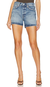 AGOLDE Parker Long Short in Denim-Medium - AGOLDE Parker Long Short en Denim-Medium - AGOLDE Parker 牛仔长短裤（中号） - AGOLDE Parker Long Short in Denim-Medium - AGOLDE 파커 롱 쇼츠 in Denim-Medium - AGOLDE Parker Pantaloncini lunghi in denim-medio