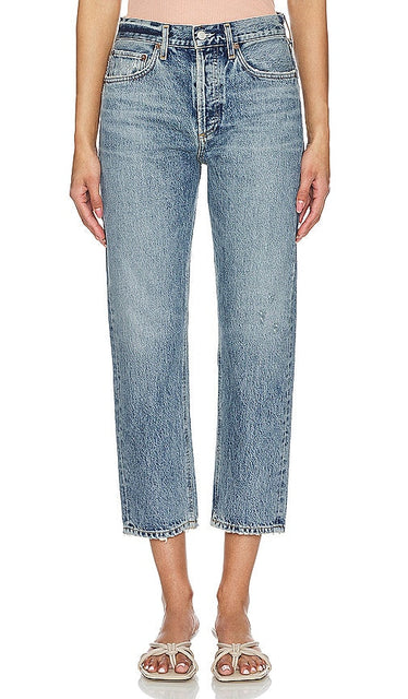 AGOLDE Parker Low Slung Vintage Straight in Blue - AGOLDE Parker coupe basse vintage droite en bleu - AGOLDE Parker 低腰复古直筒蓝色 - AGOLDE Parker Low Slung Vintage Straight in Blau - AGOLDE Parker 로우 슬렁 빈티지 스트레이트 블루 색상 - AGOLDE Parker Low Slung Vintage dritto in blu