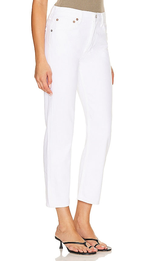 AGOLDE Parker Low Slung Vintage Straight in White