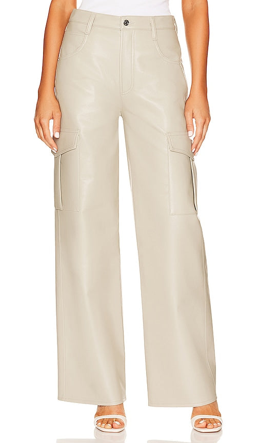AGOLDE Recycled Leather Minka Cargo in Beige - AGOLDE Cargo Minka en Cuir Recyclé en Beige - AGOLDE 米色再生皮革 Minka 工装包 - AGOLDE Minka Cargo aus recyceltem Leder in Beige - AGOLDE 재활용 가죽 민카 카고 베이지 색상 - AGOLDE Minka Cargo in pelle riciclata in beige