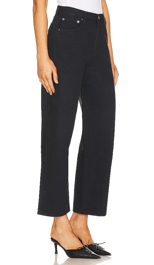 AGOLDE Ren High Rise Wide Leg in Black