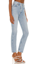 AGOLDE Riley High Rise Straight Crop in Blue