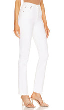 AGOLDE Riley Long High Rise Straight in White