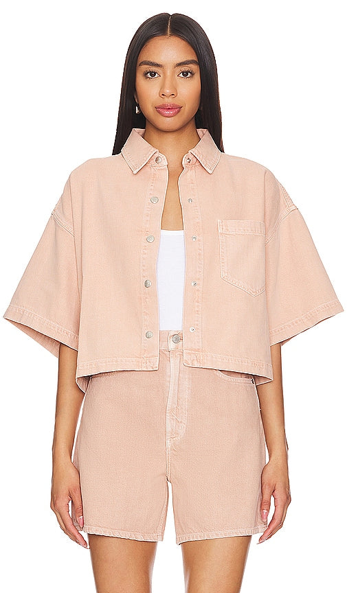 AGOLDE Rona Box Shirt in Pink - AGOLDE Rona Box Chemise en Rose - AGOLDE Rona 粉色 Box 衬衫 - AGOLDE Rona Box Shirt in Rosa - AGOLDE Rona 박스 셔츠 핑크 색상 - Camicia AGOLDE Rona Box in rosa