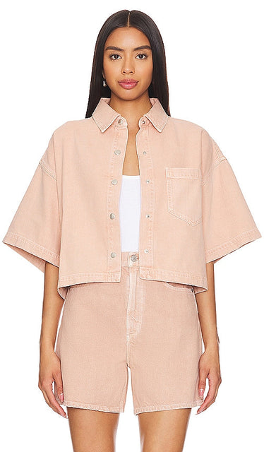 AGOLDE Rona Box Shirt in Pink - AGOLDE Rona Box Chemise en Rose - AGOLDE Rona 粉色 Box 衬衫 - AGOLDE Rona Box Shirt in Rosa - AGOLDE Rona 박스 셔츠 핑크 색상 - Camicia AGOLDE Rona Box in rosa