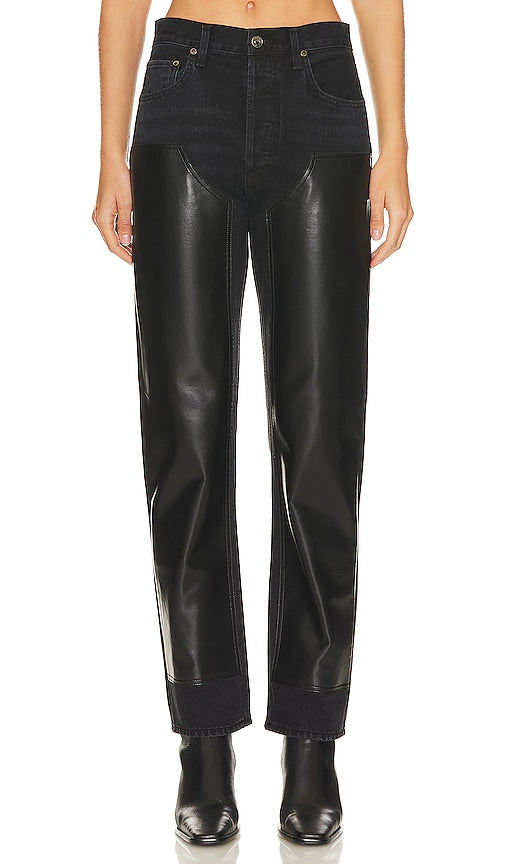AGOLDE Ryder High Rise Straight in Black - AGOLDE Ryder coupe droite taille haute en noir - AGOLDE Ryder 黑色高腰直筒裤 - AGOLDE Ryder High Rise Straight in Schwarz - AGOLDE Ryder 하이라이즈 스트레이트 컬러 - AGOLDE Ryder vita alta dritta in nero