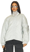 AGOLDE x Shoreditch Ski Club Nisa Bomber Jacket in Light Grey