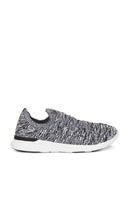 APL: Athletic Propulsion Labs TechLoom Wave Sneaker in Grey | Heather Grey & Black & White Athletic Sneakers for Women