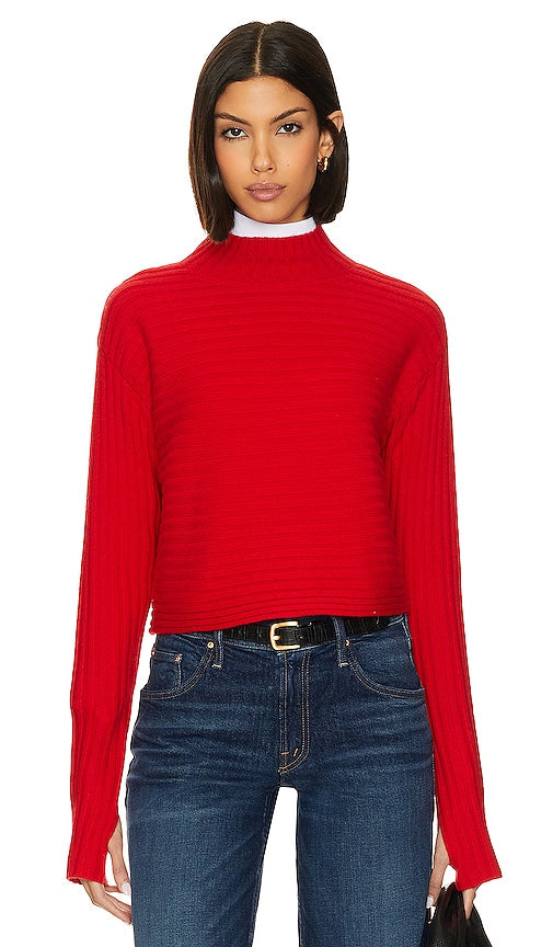 Alice + Olivia Tavil Pullover in Red - Alice + Olivia Pull Tavil en Rouge - Alice + Olivia Tavil 红色套头衫 - Alice + Olivia Tavil Pullover in Rot - Alice + Olivia Tavil 풀오버 레드 색상 - Maglione Alice + Olivia Tavil in rosso