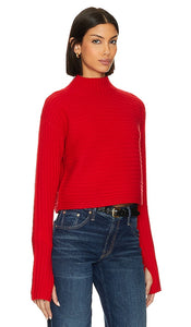 Alice + Olivia Tavil Pullover in Red