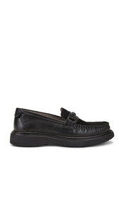 ALLSAINTS Gibbs Chain Loafer in Black | Men's Loafers in Black