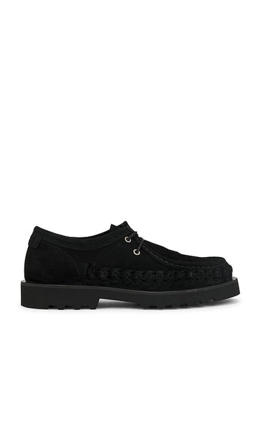 ALLSAINTS Skiff Woven Shoe in Black | Men's Shoes in Black