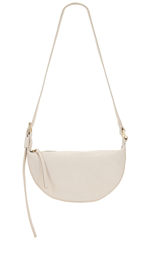 ALLSAINTS Half Moon Crossbody in White