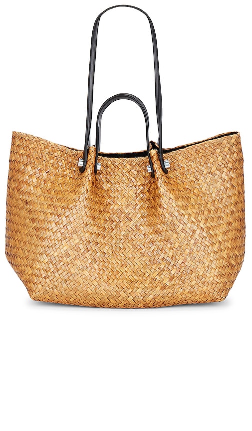 ALLSAINTS Allington Straw Tote in Neutral
