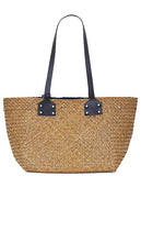 ALLSAINTS Mosley Straw Tote in Beige