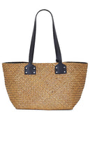 ALLSAINTS Mosley Straw Tote in Beige